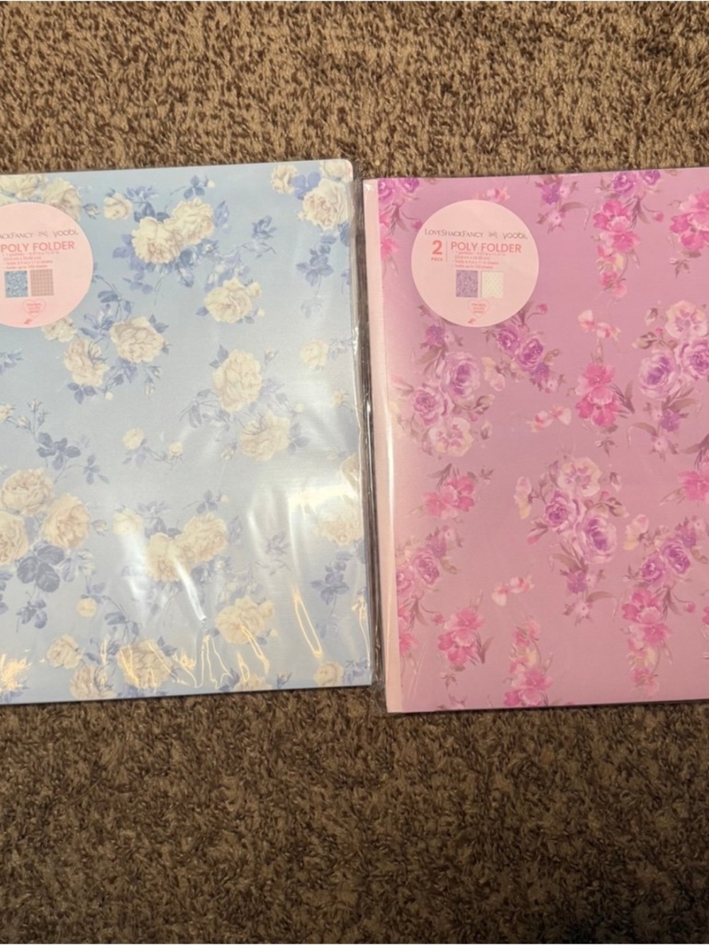 LoveShackFancy x Target Poly Folder Set of 2 (4 total)